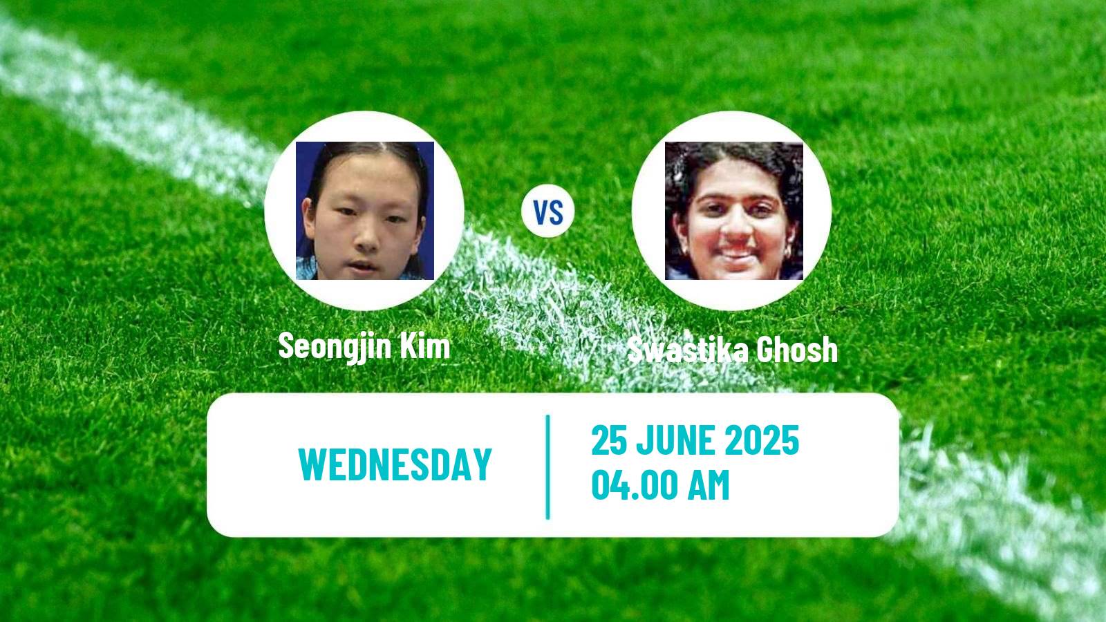 Table tennis Wtt Contender Zagreb Women Seongjin Kim - Swastika Ghosh