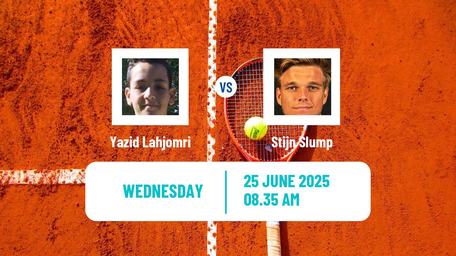 Tennis ITF M15 Casablanca 2 Men 2025 Yazid Lahjomri - Stijn Slump