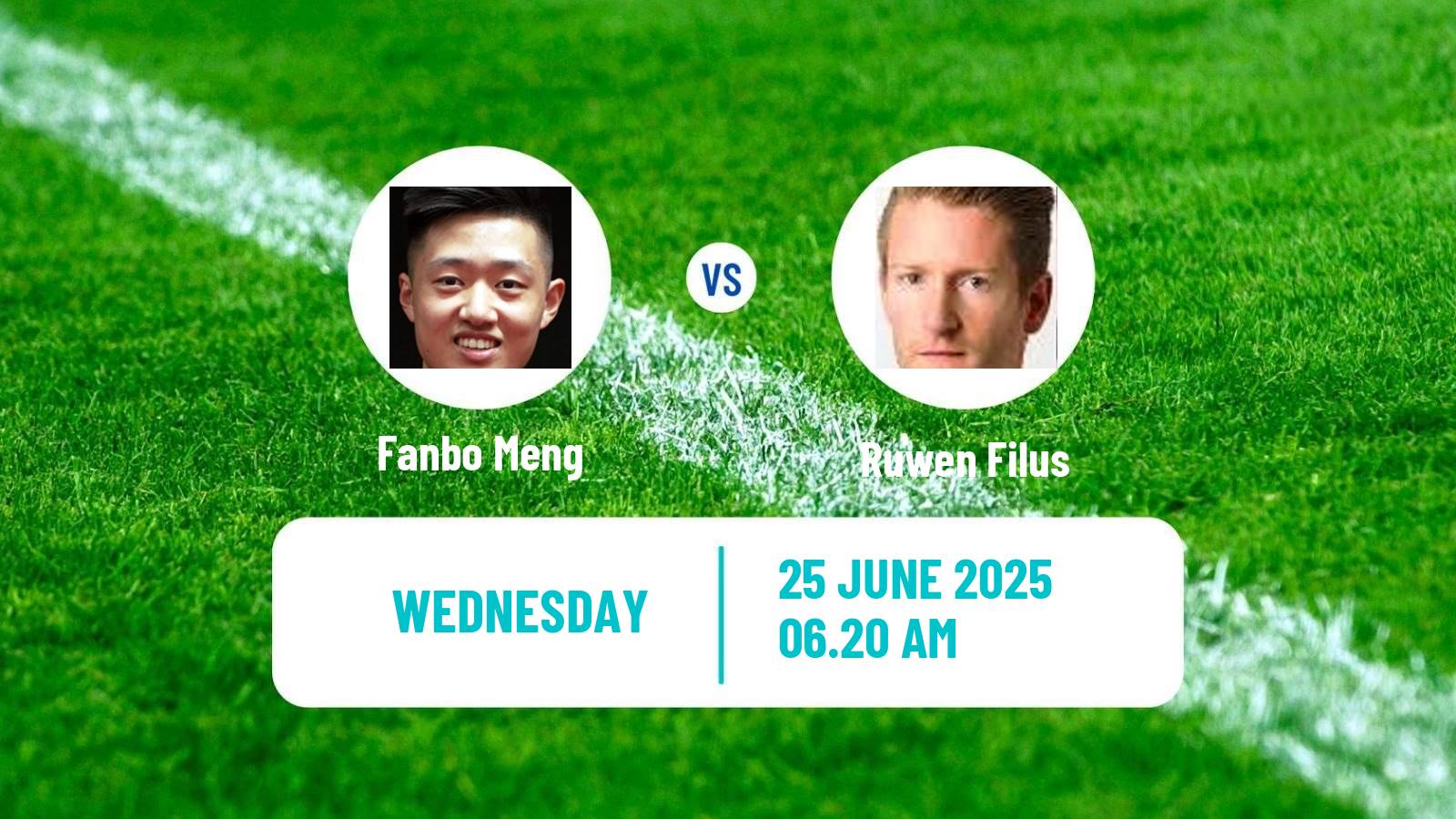 Table tennis Wtt Contender Zagreb Men Fanbo Meng - Ruwen Filus