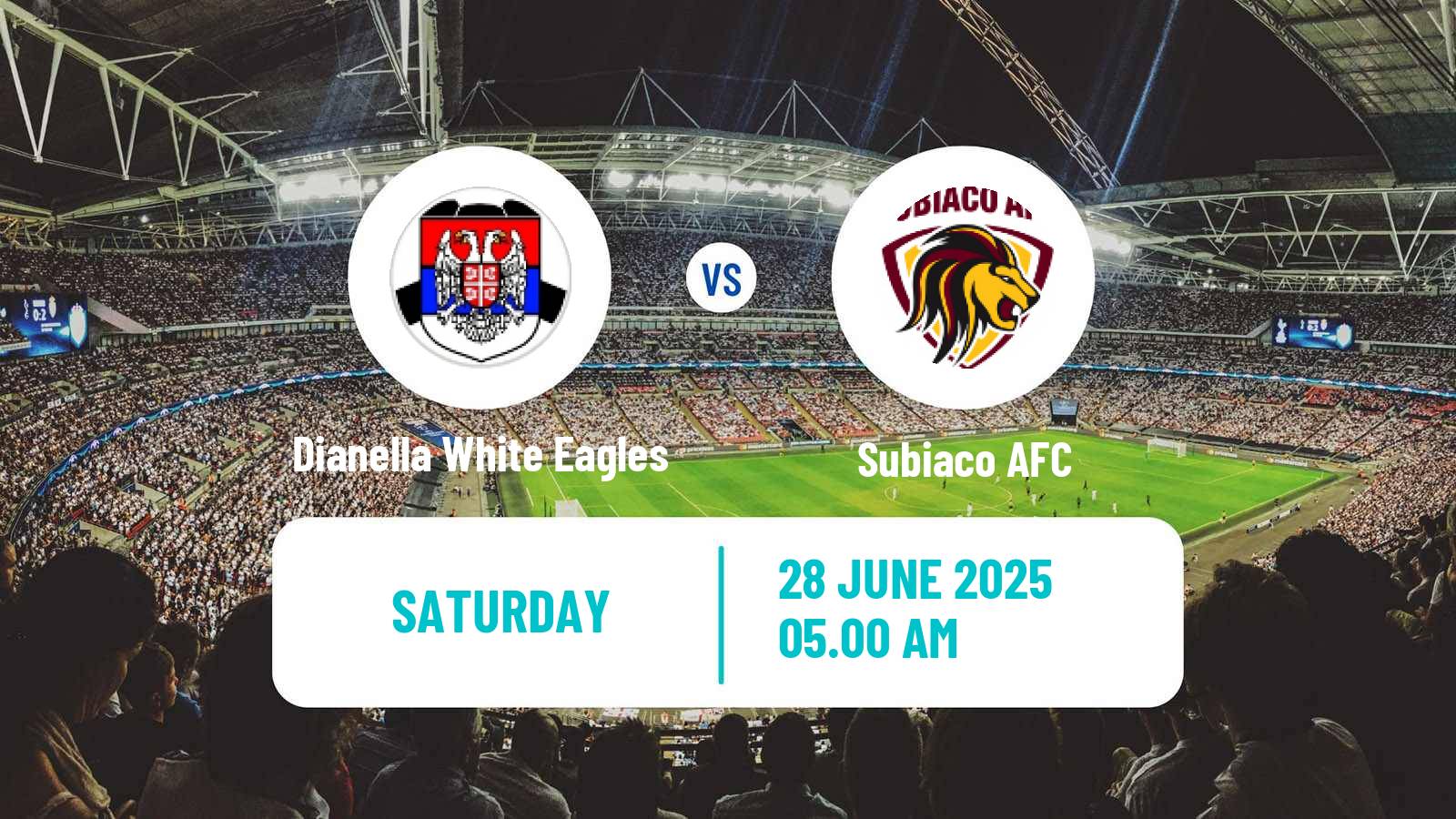 Soccer Australian WA State League Dianella White Eagles - Subiaco