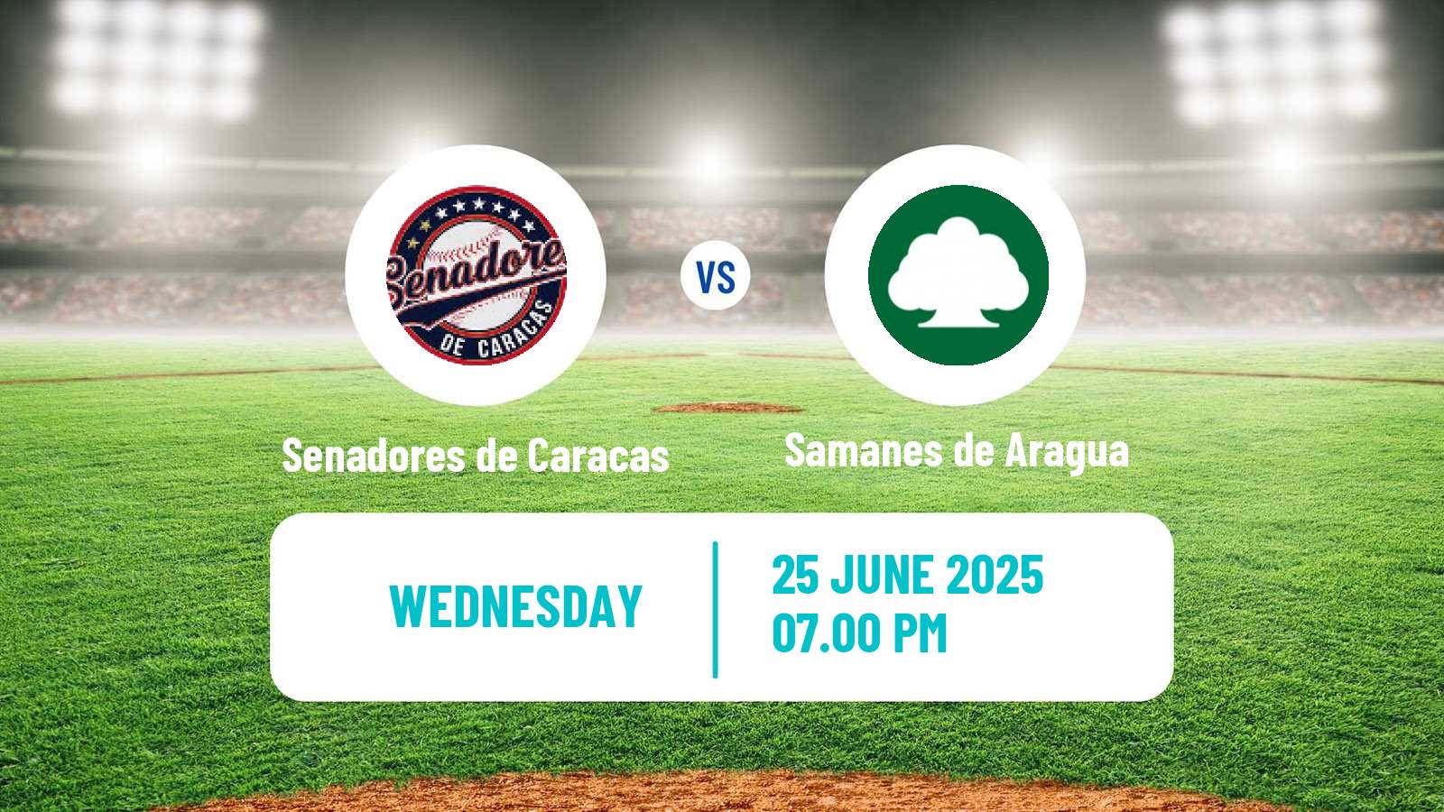 Baseball Venezuelan LMBP Senadores de Caracas - Samanes de Aragua