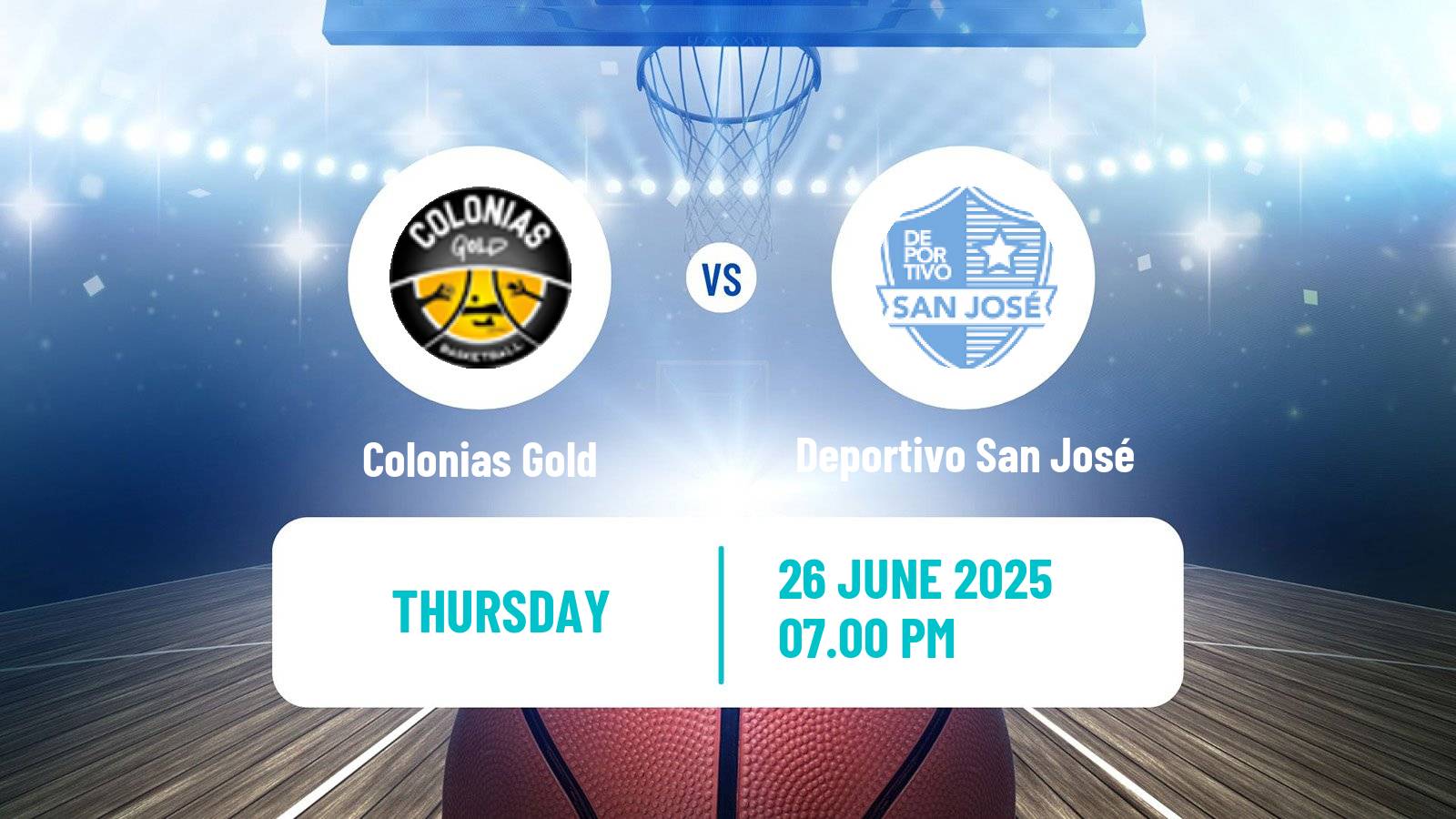 Basketball Paraguayan LNB Basketball Colonias Gold - Deportivo San José