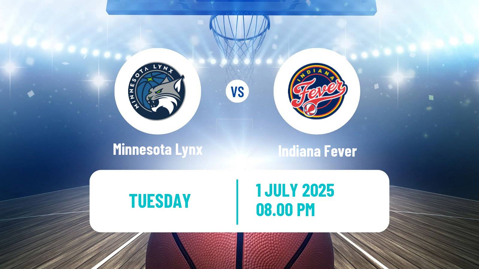 Basketball WNBA Minnesota Lynx - Indiana Fever