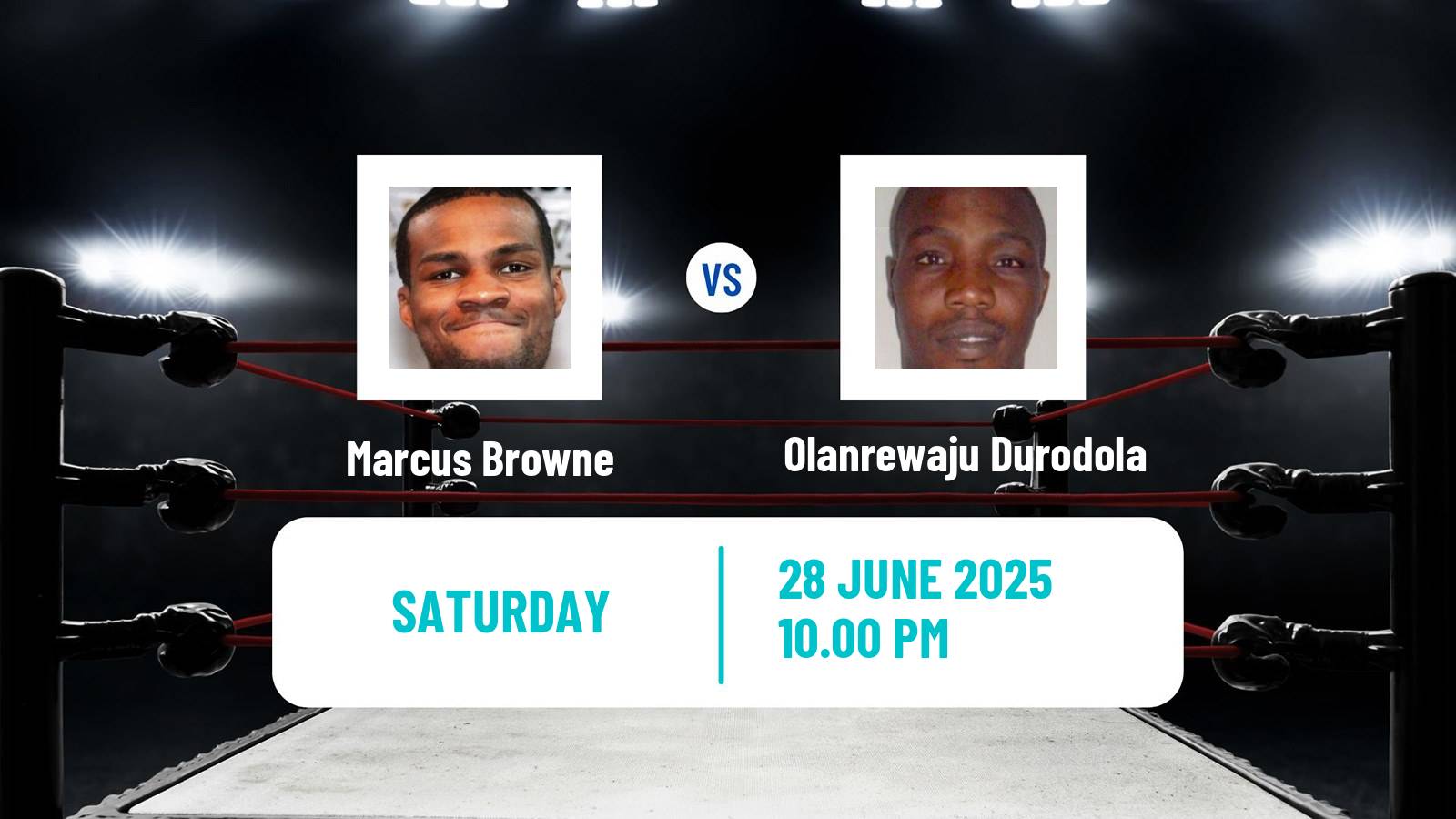 Boxing Cruiserweight WBC International Title Men Marcus Browne - Olanrewaju Durodola