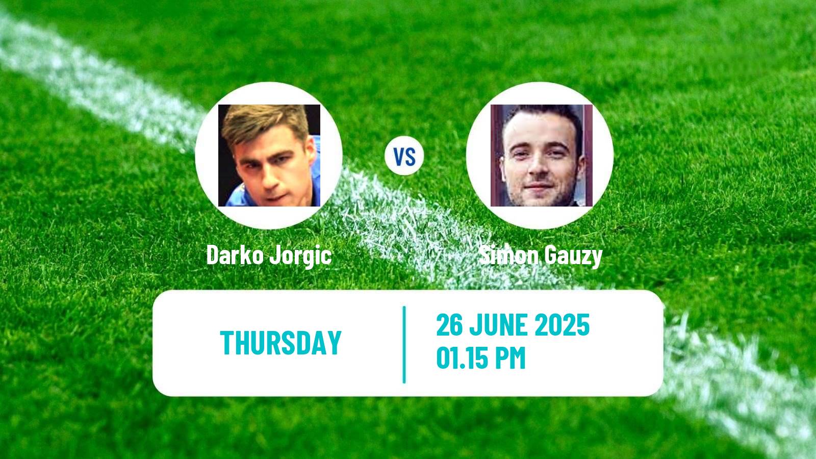 Table tennis Wtt Contender Zagreb Men Darko Jorgic - Simon Gauzy