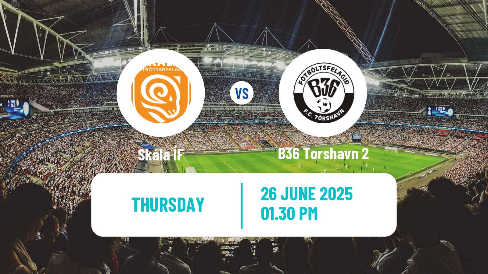Soccer Faroe Islands 1 Deild Skála ÍF - B36 Torshavn 2