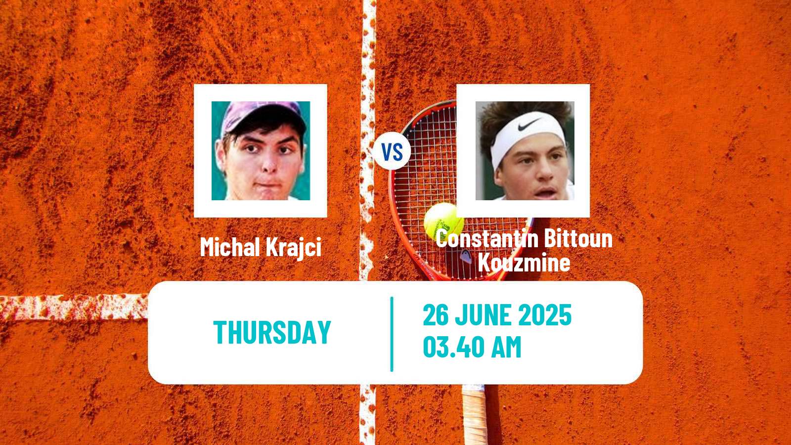 Tennis ITF M15 Kayseri 5 Men Michal Krajci - Constantin Bittoun Kouzmine