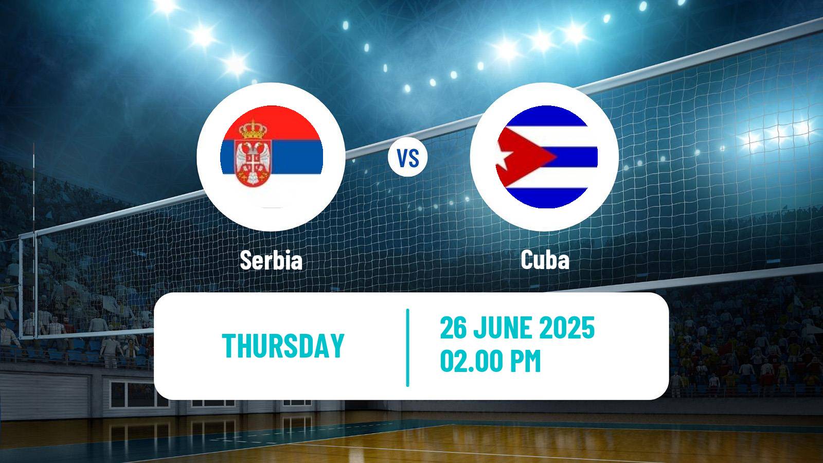 Volleyball Nations League Volleyball Serbia - Cuba