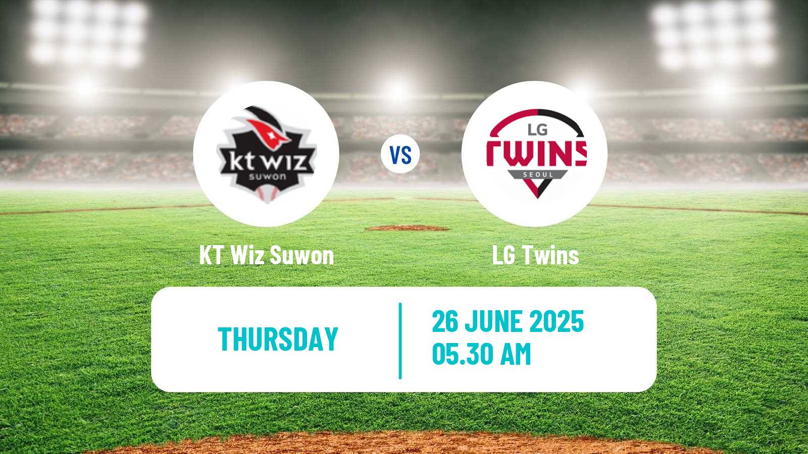 Baseball KBO KT Wiz Suwon - LG Twins