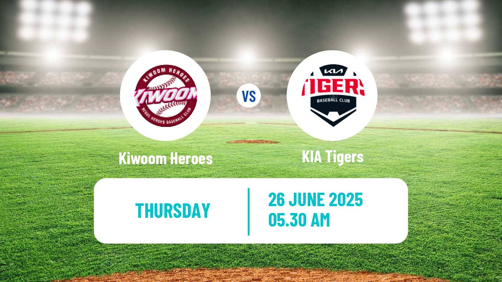 Baseball KBO Kiwoom Heroes - KIA Tigers