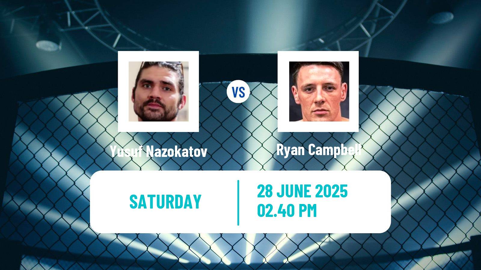 MMA Lightweight Cage Warriors Men Yusuf Nazokatov - Ryan Campbell