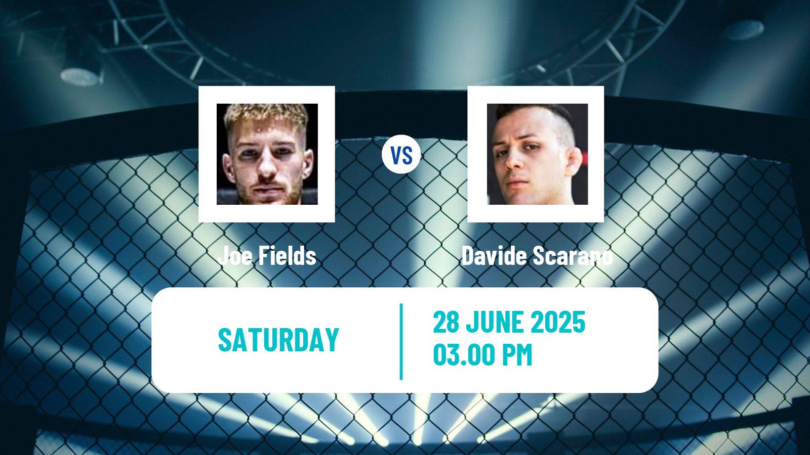 MMA Flyweight Cage Warriors Men Joe Fields - Davide Scarano