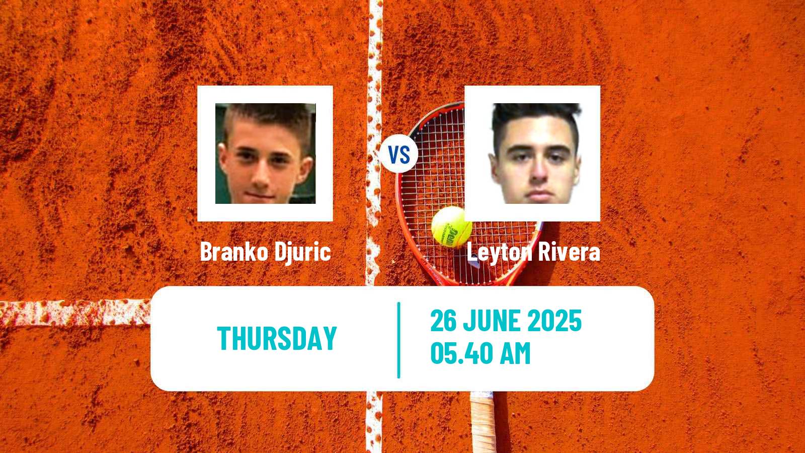 Tennis ITF M15 Kursumlijska Banja 8 Men Branko Djuric - Leyton Rivera