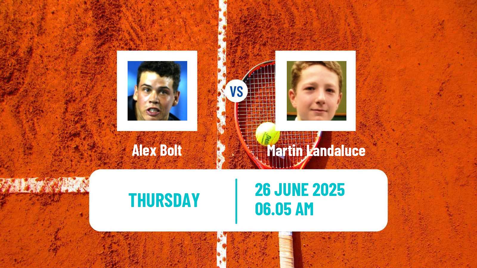 Tennis ATP Wimbledon Alex Bolt - Martin Landaluce