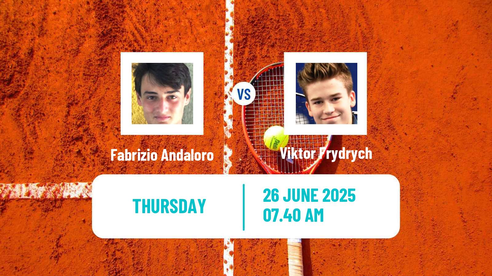 Tennis ITF M25 Monastir 4 Men Fabrizio Andaloro - Viktor Frydrych