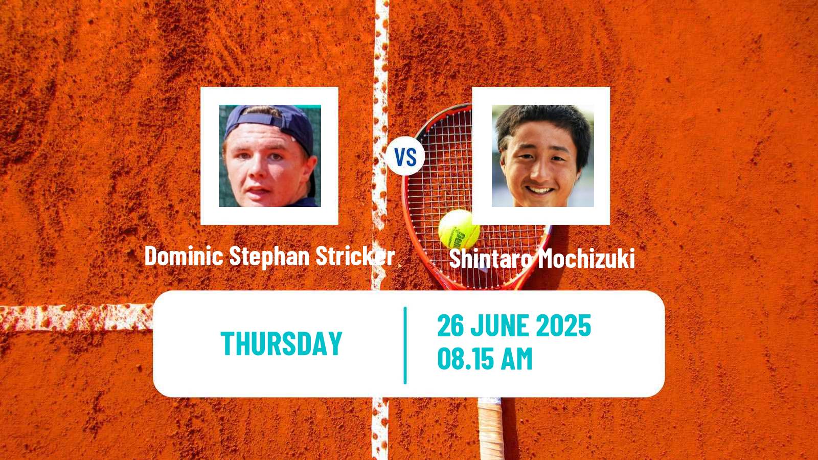 Tennis ATP Wimbledon Dominic Stephan Stricker - Shintaro Mochizuki