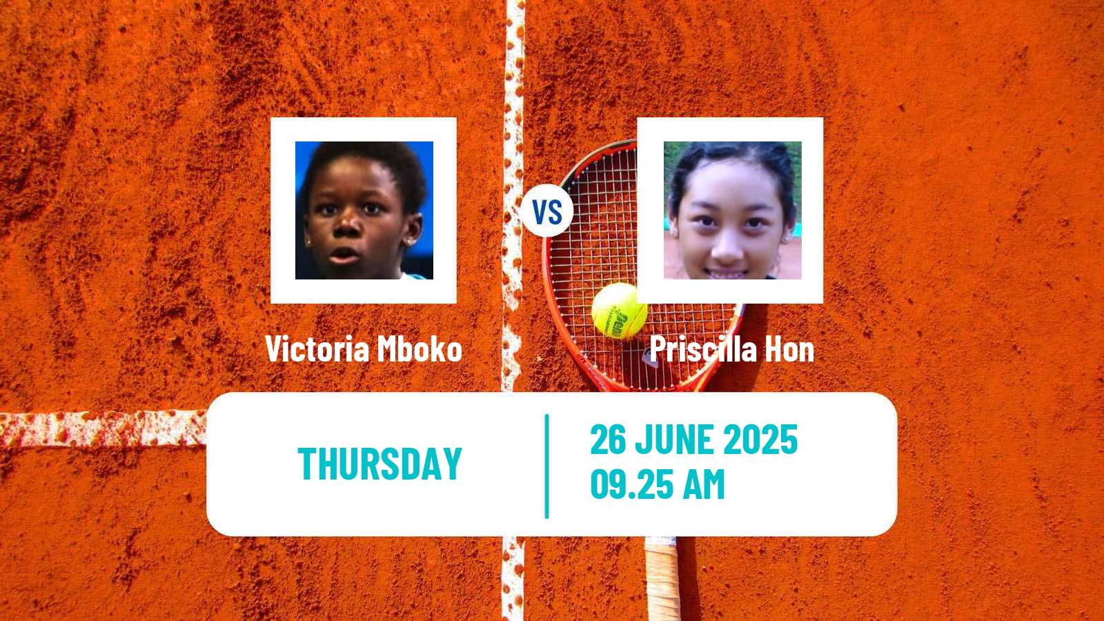 Tennis WTA Wimbledon Victoria Mboko - Priscilla Hon