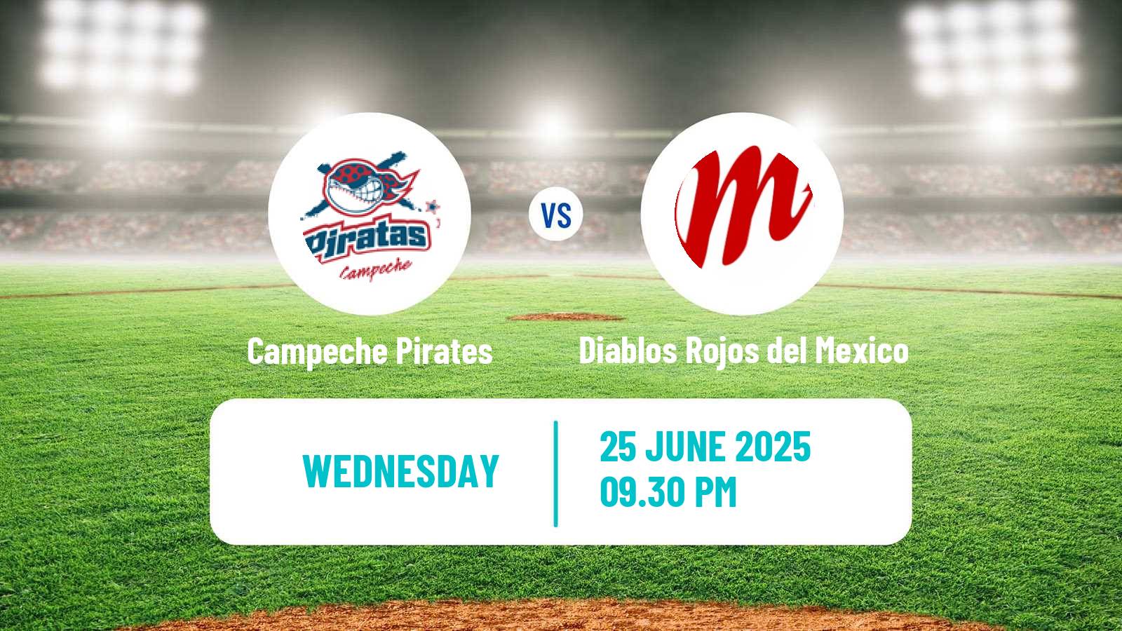 Baseball LMB Campeche Pirates - Diablos Rojos del Mexico