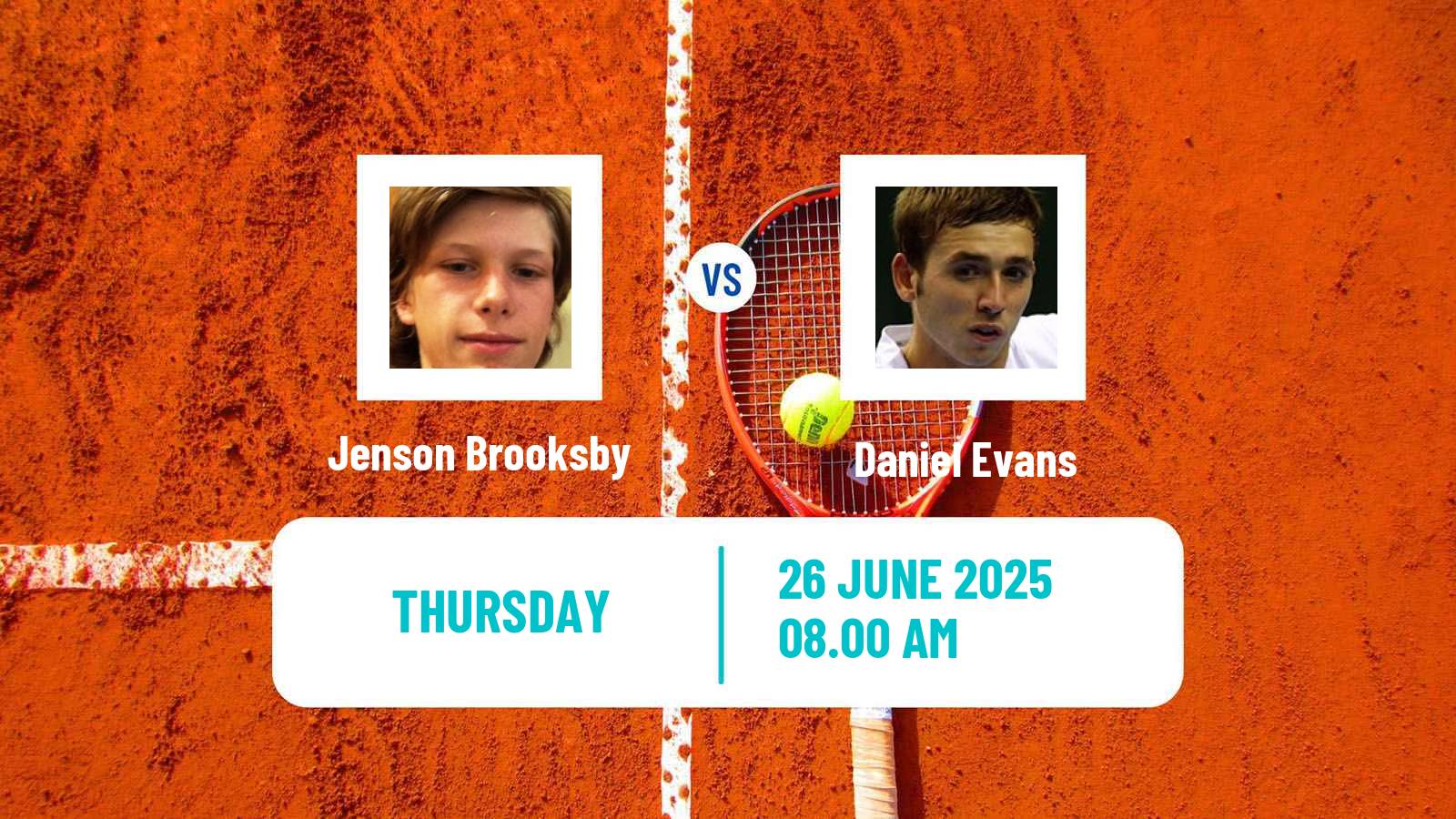 Tennis ATP Eastbourne Jenson Brooksby - Daniel Evans