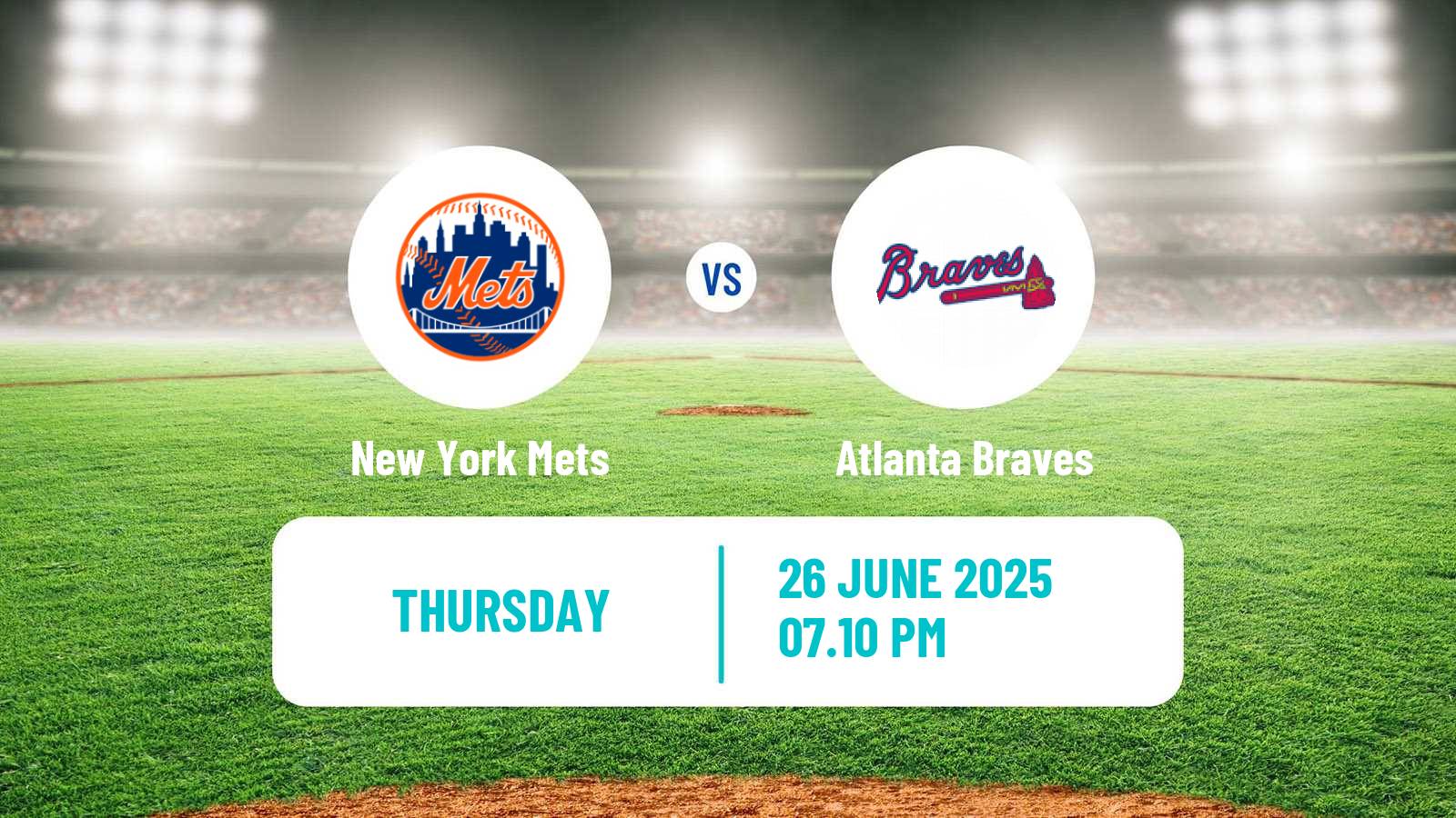 Baseball MLB New York Mets - Atlanta Braves