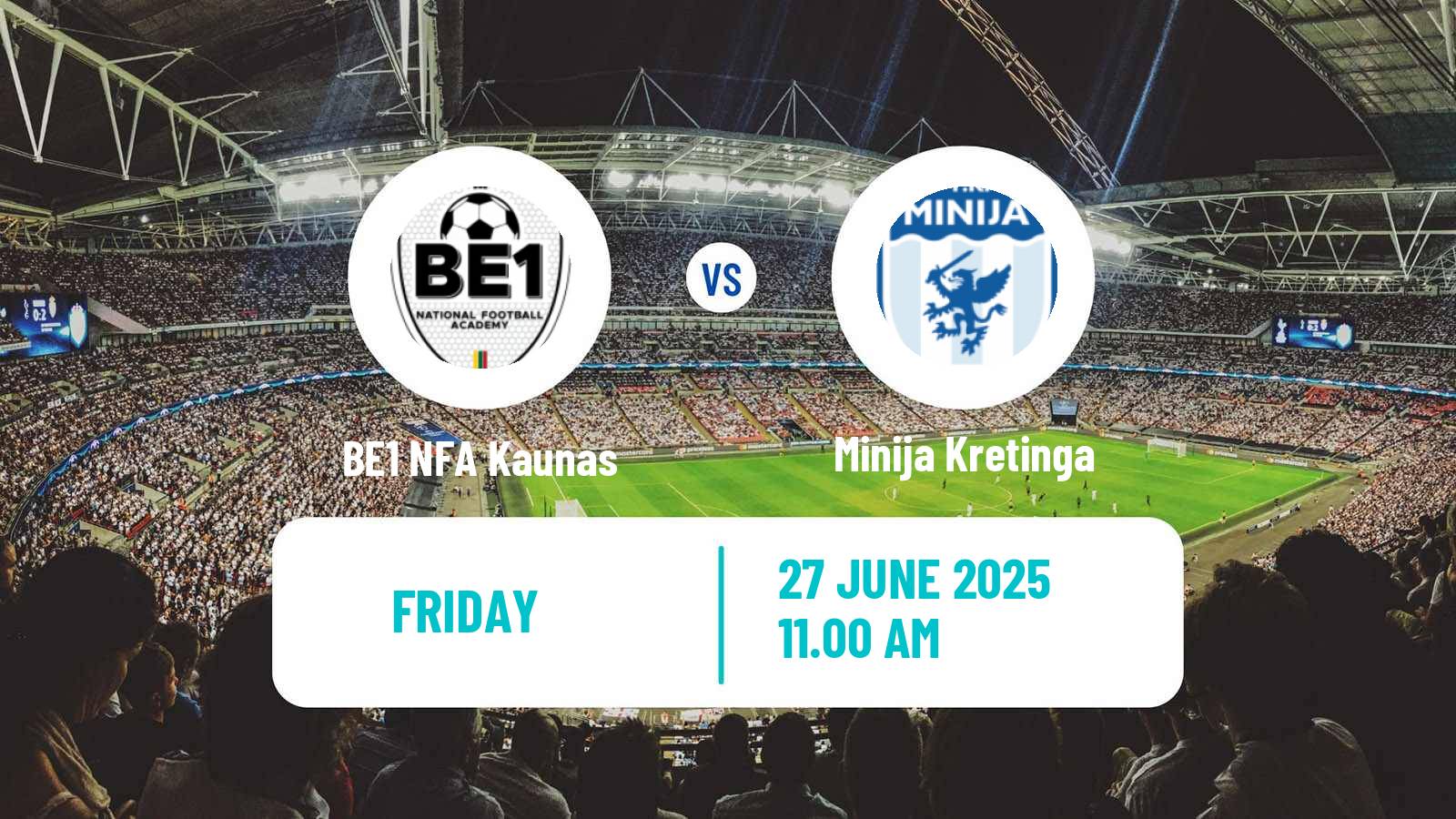 Soccer Lithuanian Division 2 BE1 NFA Kaunas - Minija Kretinga
