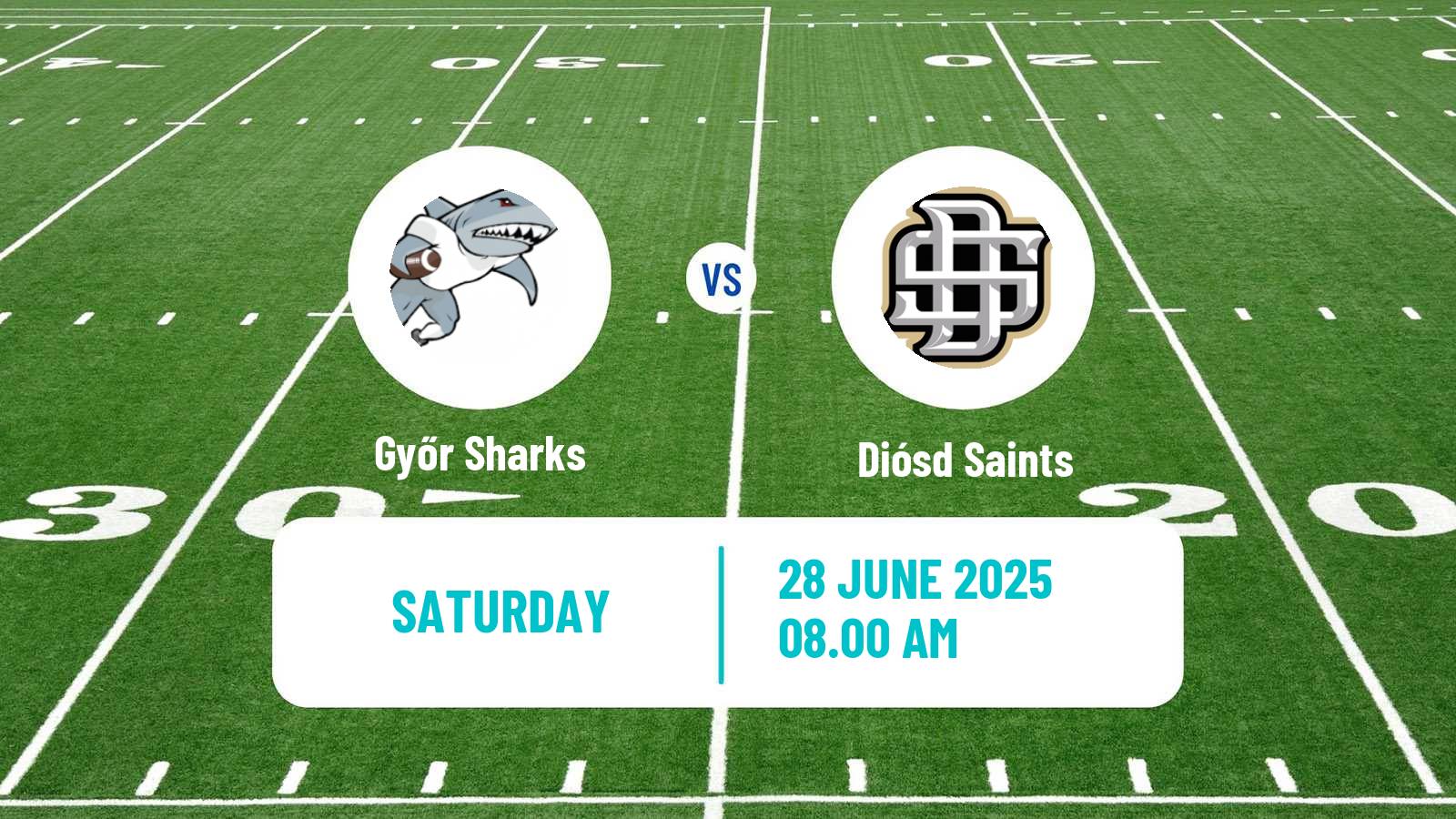 American football Hungarian HFL  American Football Győr Sharks - Diósd Saints