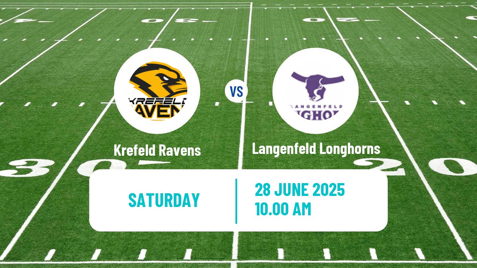 American football German GFL 2 Krefeld Ravens - Langenfeld Longhorns