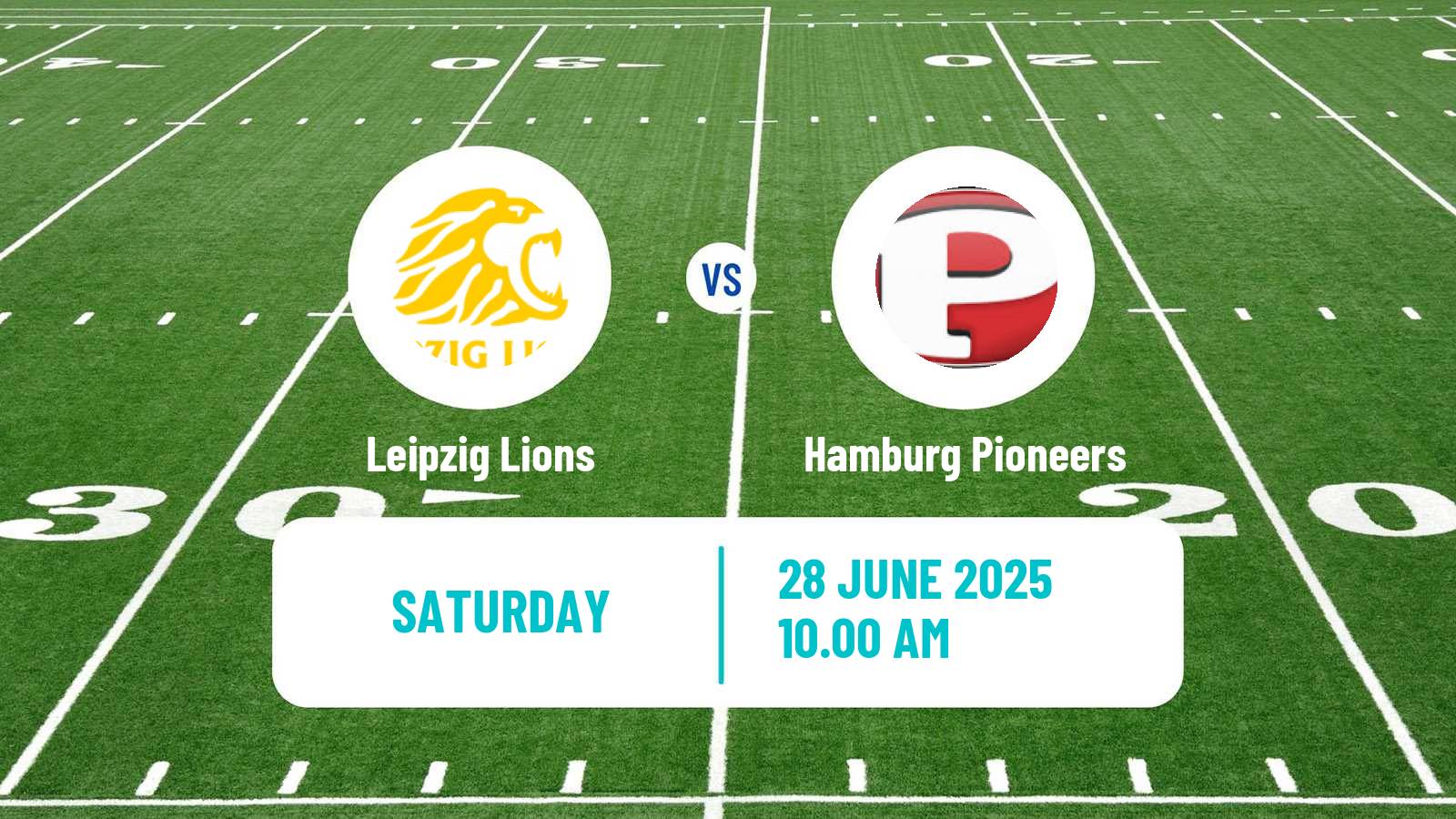 American football German GFL 2 Leipzig Lions - Hamburg Pioneers