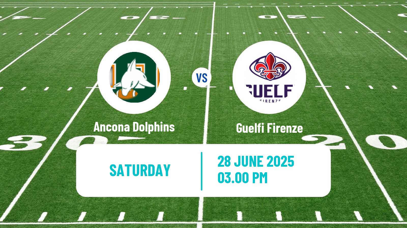 American football Italian IFL Ancona Dolphins - Guelfi Firenze