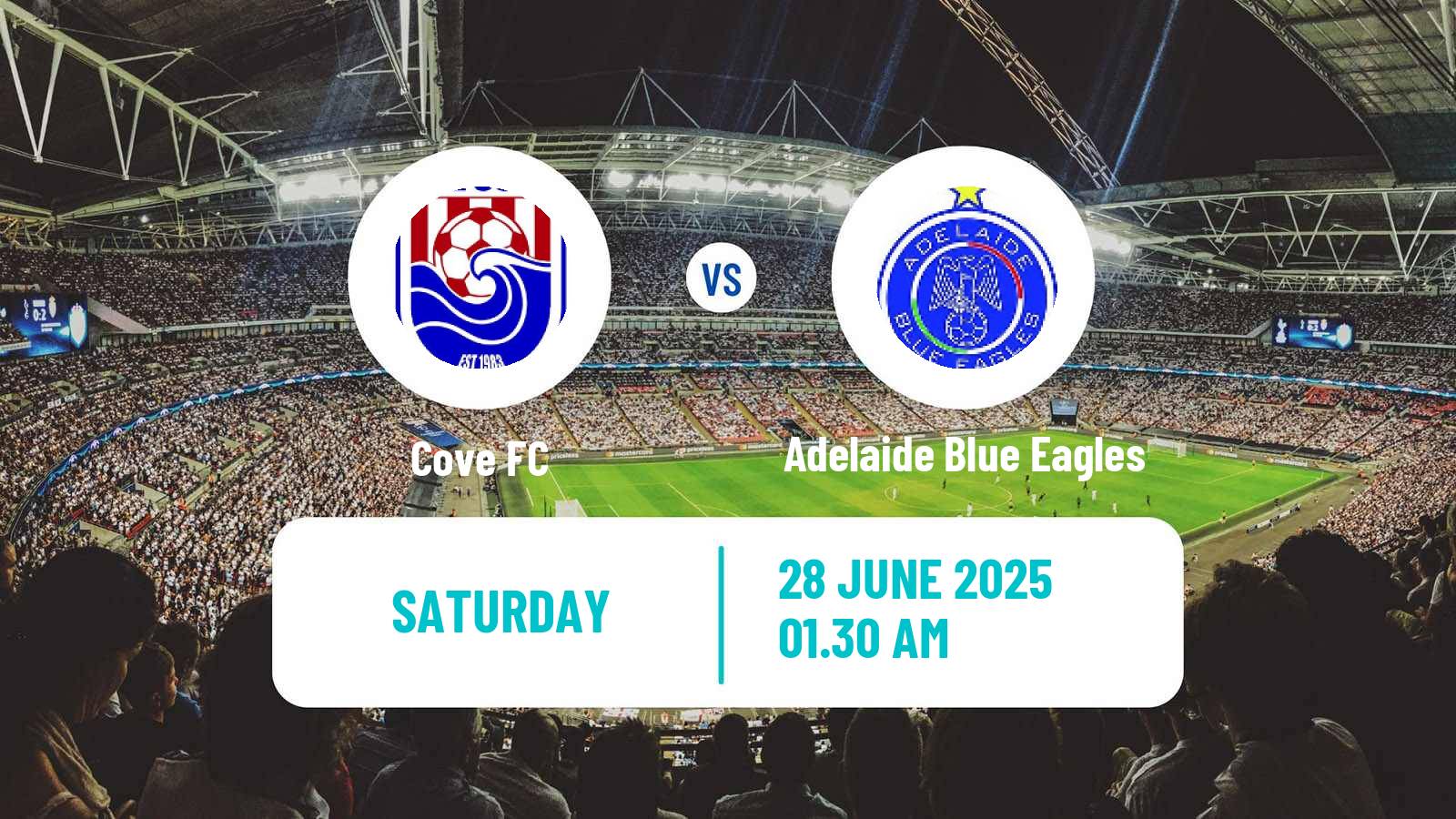 Soccer Australian SA State League Cove - Adelaide Blue Eagles