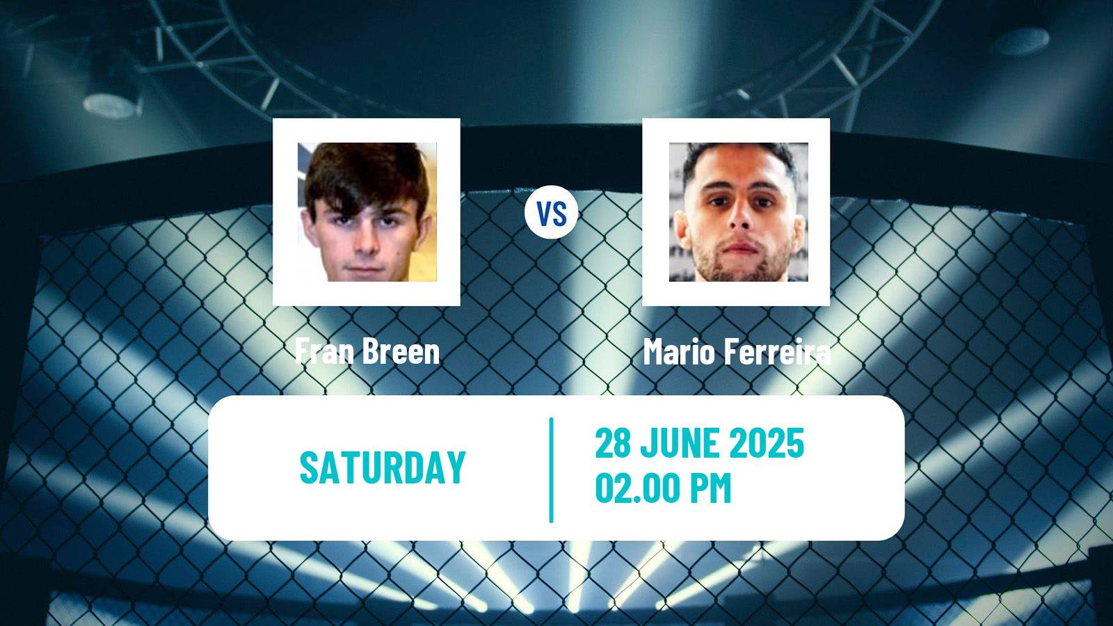 MMA Flyweight Cage Warriors Men Fran Breen - Mario Ferreira