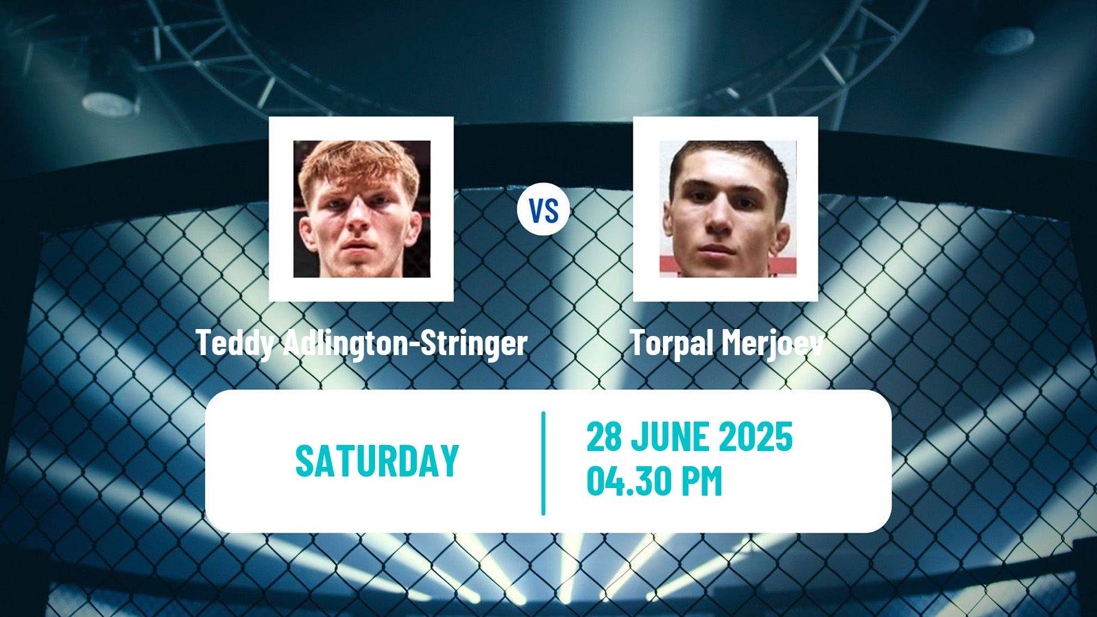 MMA Lightweight Cage Warriors Men Teddy Adlington-Stringer - Torpal Merjoev