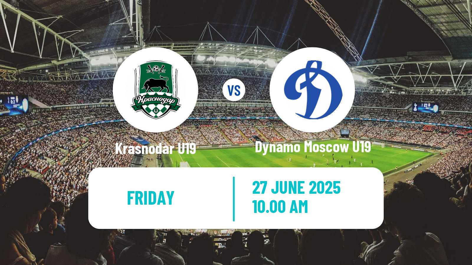 Football Russian Youth League Krasnodar U19 - Dynamo Moscow U19