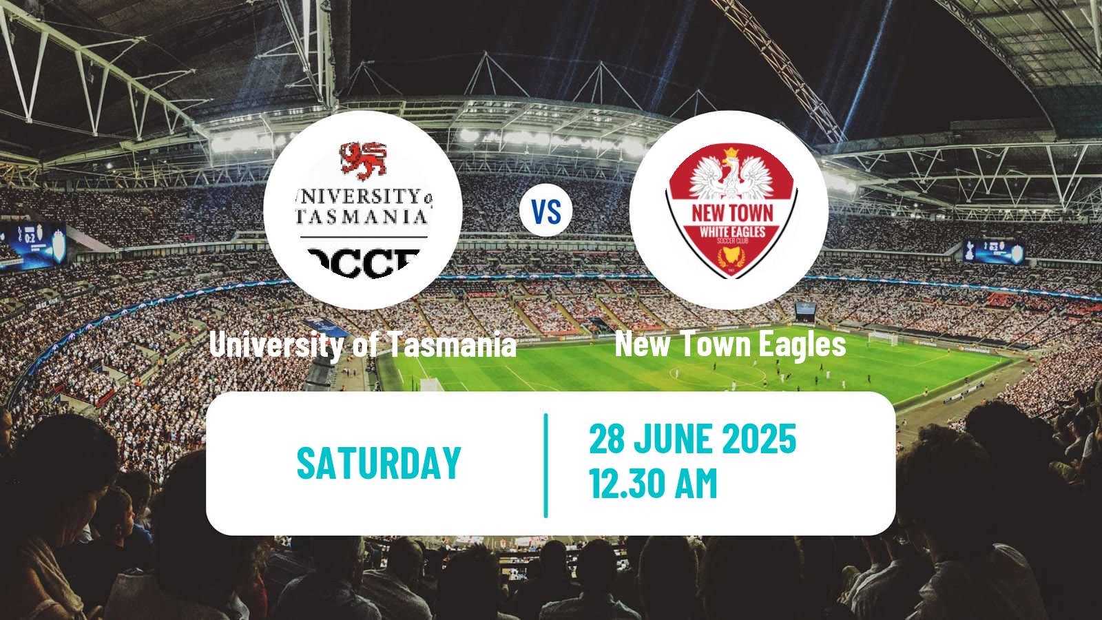 Soccer Australian Tasmania Southern Championship University of Tasmania - New Town Eagles
