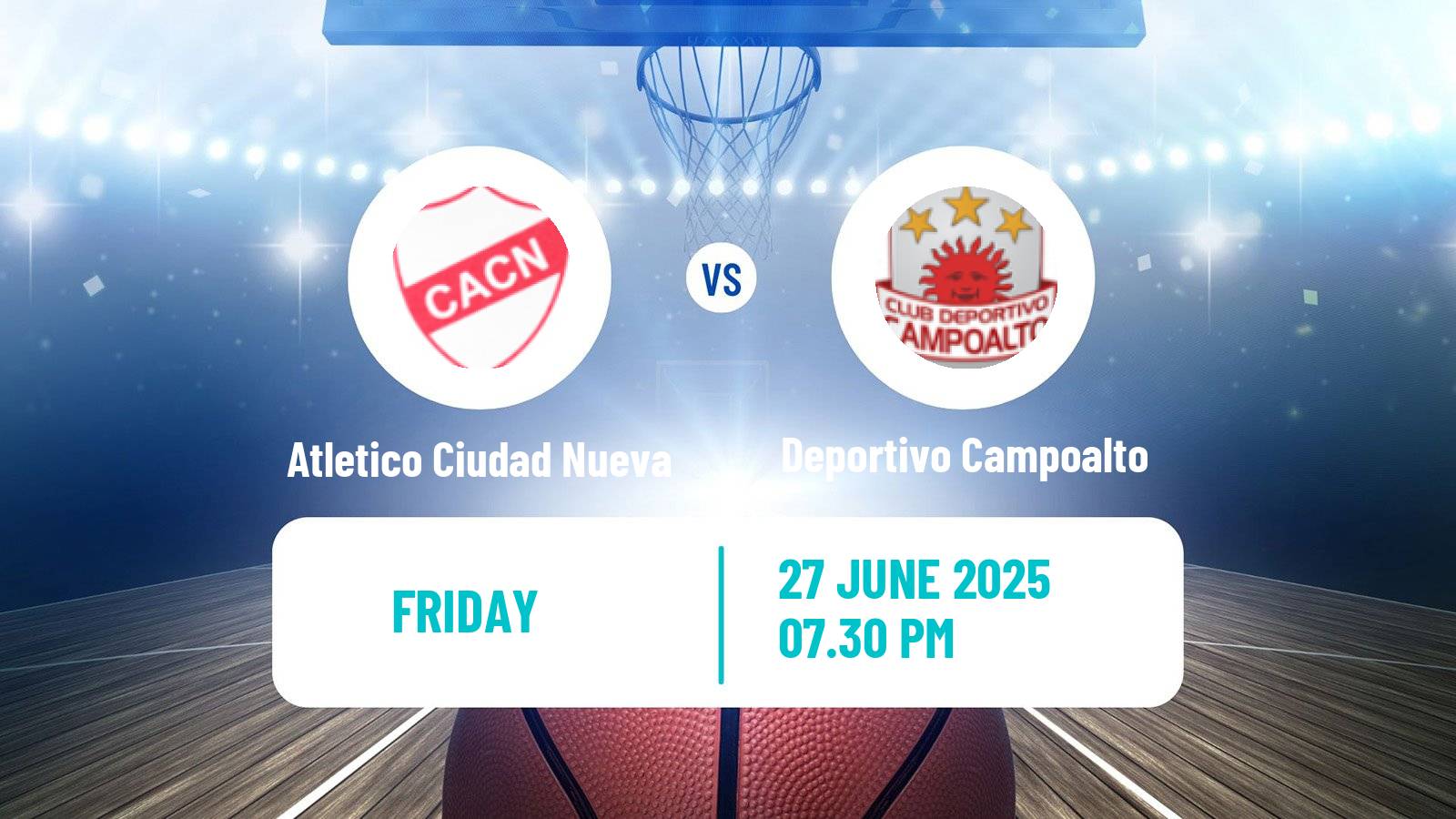 Basketball Paraguayan LNB Basketball Atletico Ciudad Nueva - Deportivo Campoalto