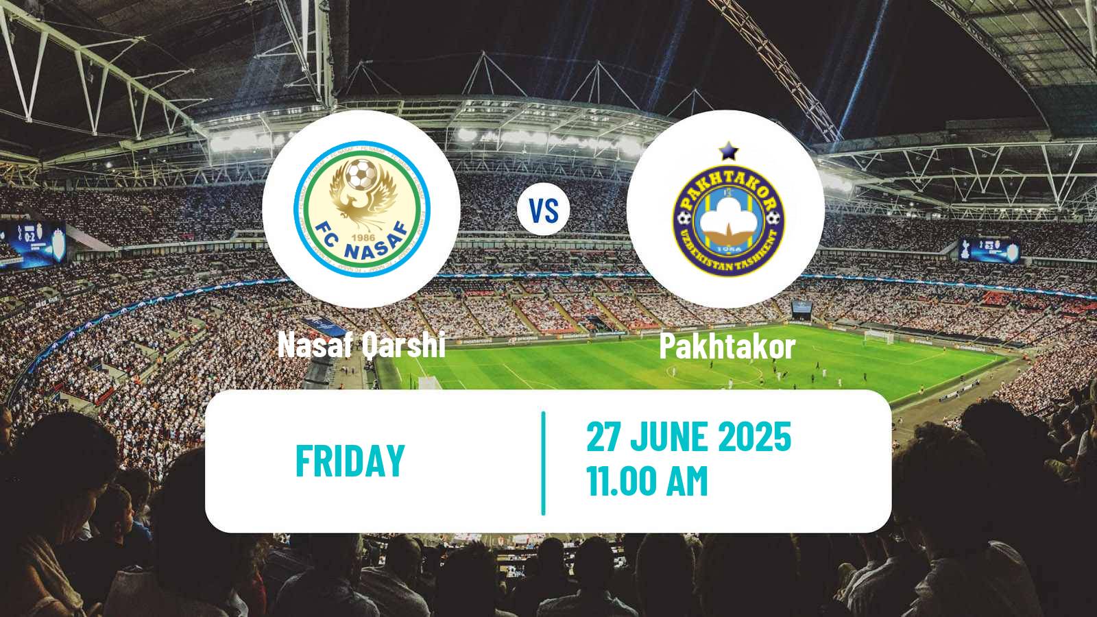 Soccer Uzbek League Nasaf Qarshi - Pakhtakor
