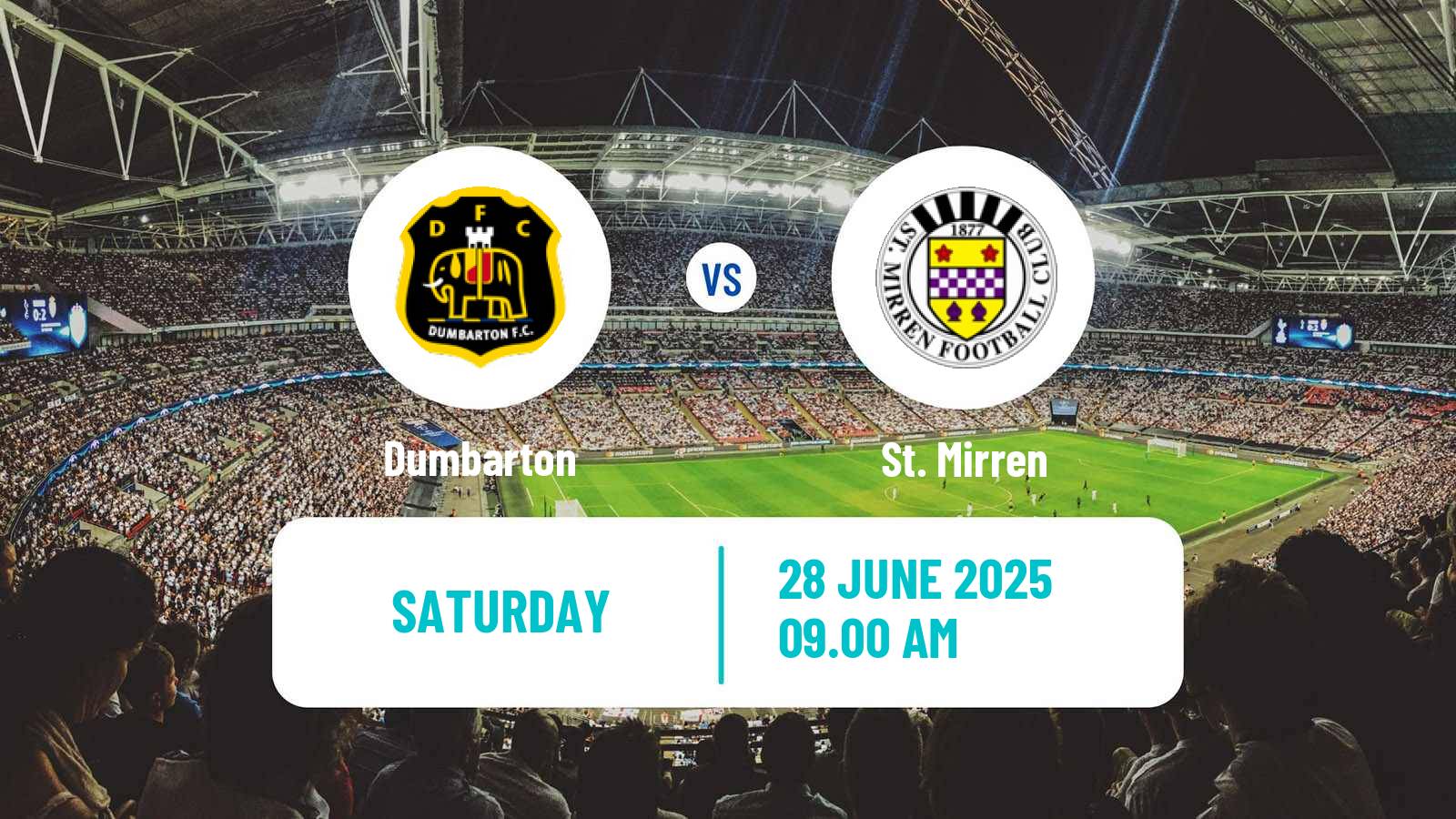 Soccer Club Friendly Dumbarton - St. Mirren