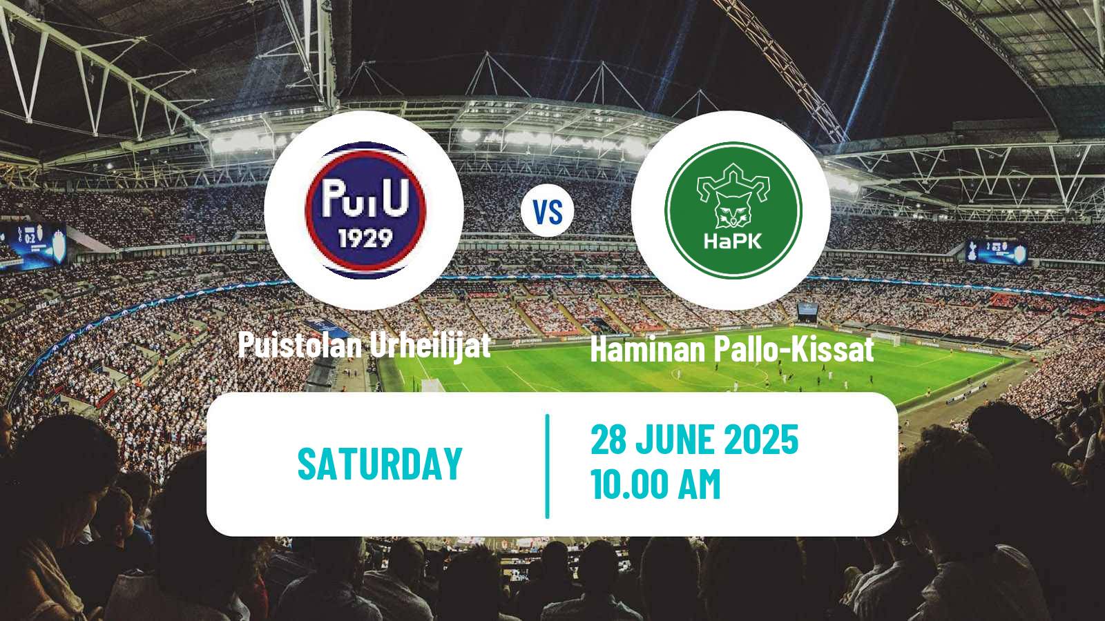 Soccer Finnish Kakkonen Group A Puistolan Urheilijat - Haminan Pallo-Kissat