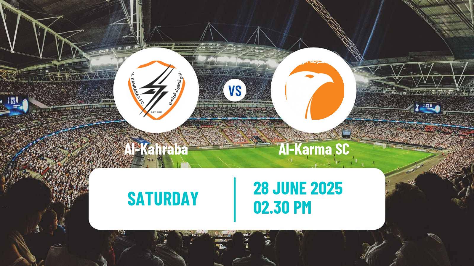 Soccer Iraqi Premier League Al-Kahraba - Al-Karma