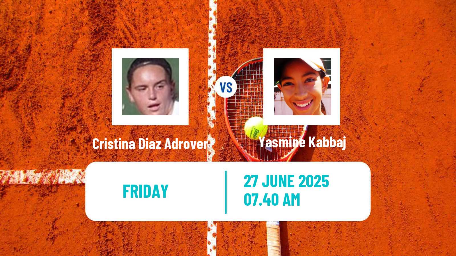 Tennis ITF W35 Perigueux Women Cristina Diaz Adrover - Yasmine Kabbaj