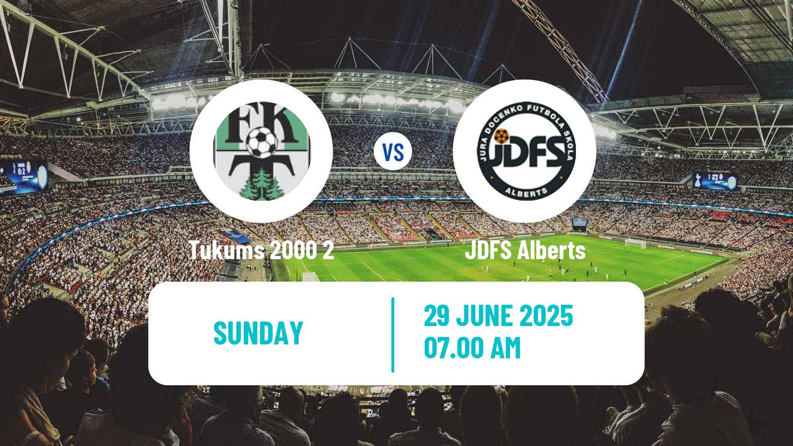 Soccer Latvian 1 Liga Tukums 2000 2 - JDFS Alberts