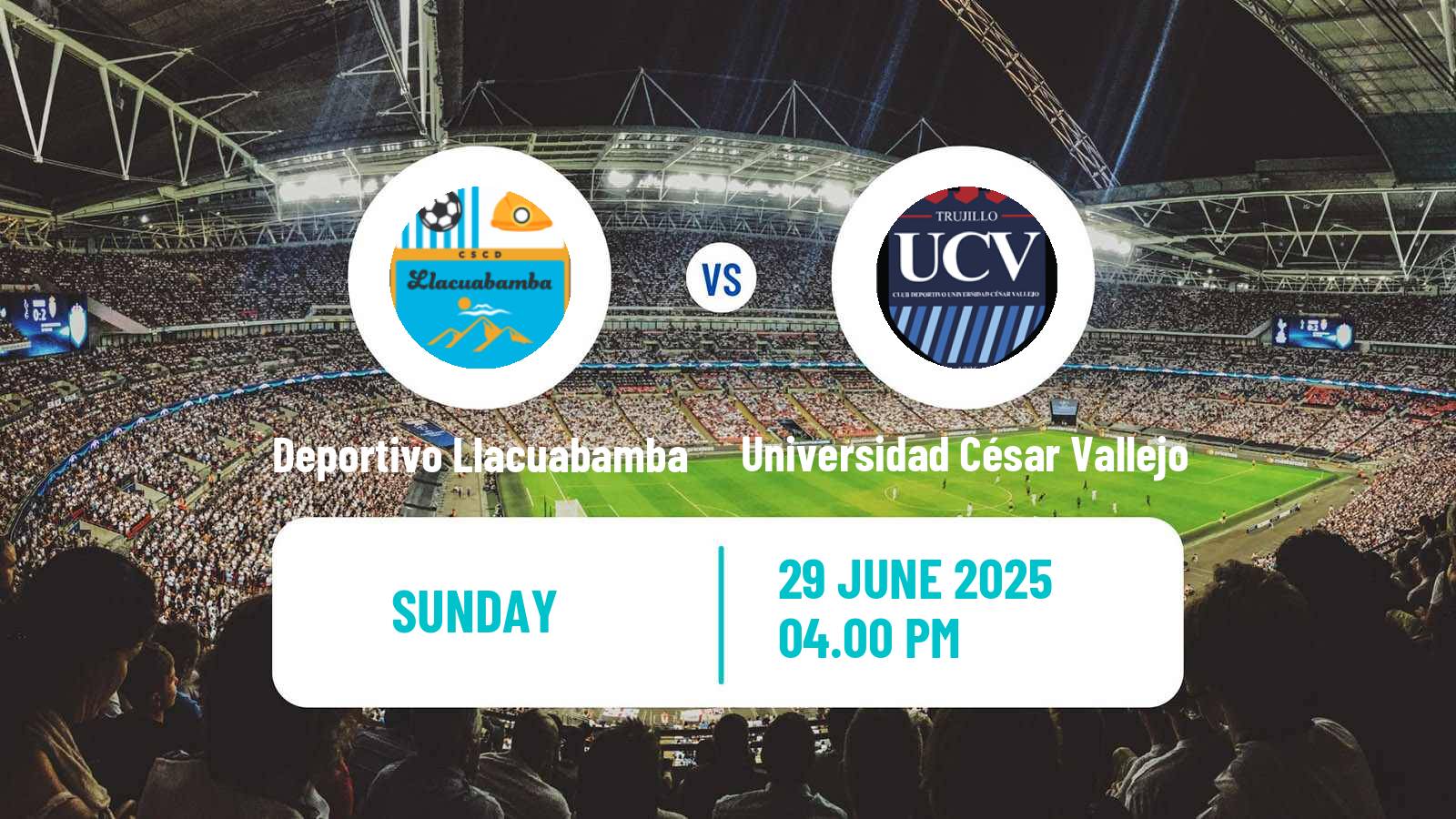 Soccer Peruvian Liga 2 Deportivo Llacuabamba - Universidad César Vallejo
