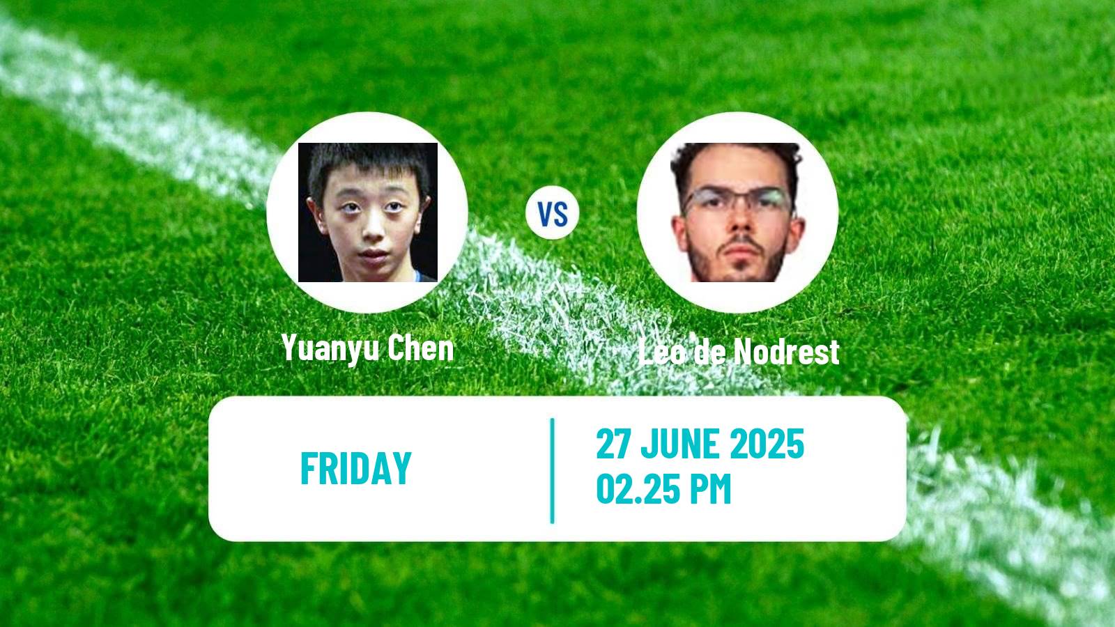 Table tennis Wtt Contender Zagreb Men Yuanyu Chen - Leo de Nodrest