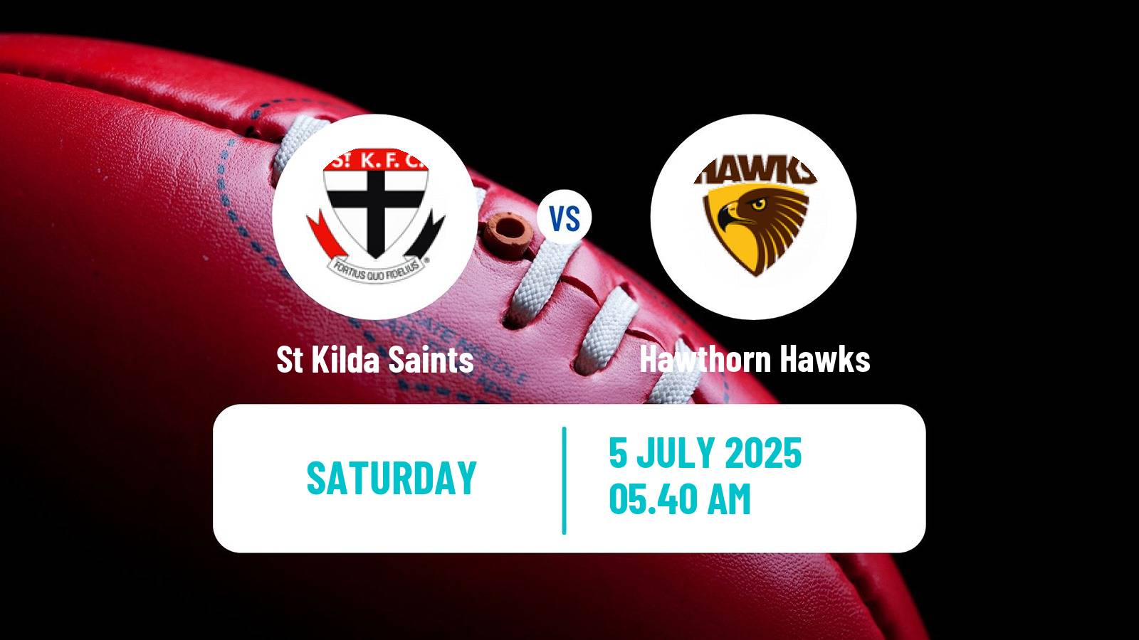 Aussie rules AFL St Kilda Saints - Hawthorn Hawks