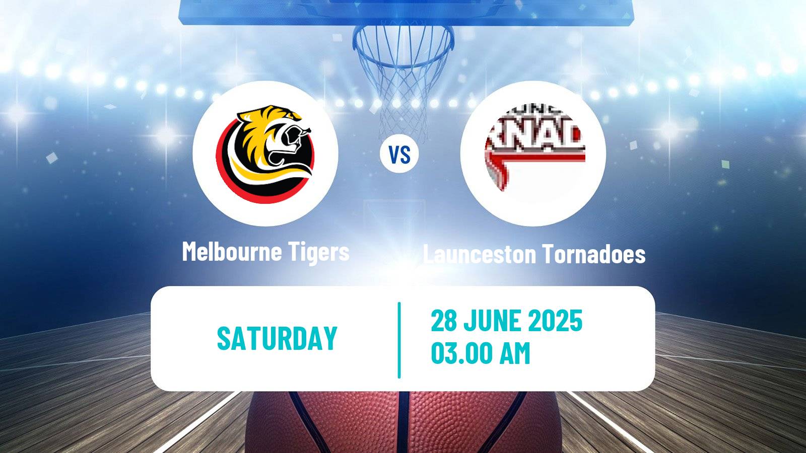 Basketball Australian NBL1 South Women Melbourne Tigers - Launceston Tornadoes