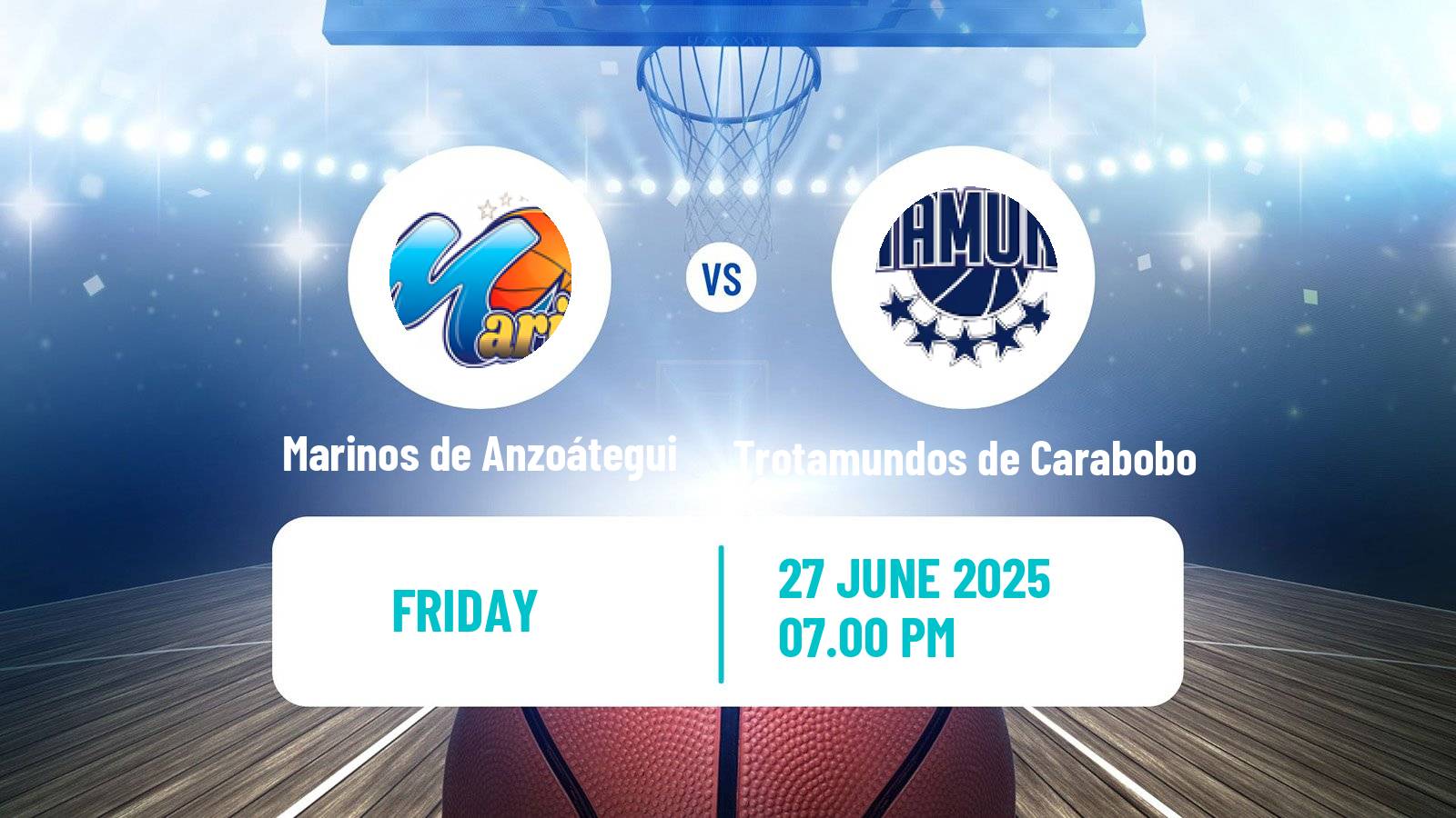 Basketball Venezuelan Superliga Basketball Marinos de Anzoátegui - Trotamundos de Carabobo