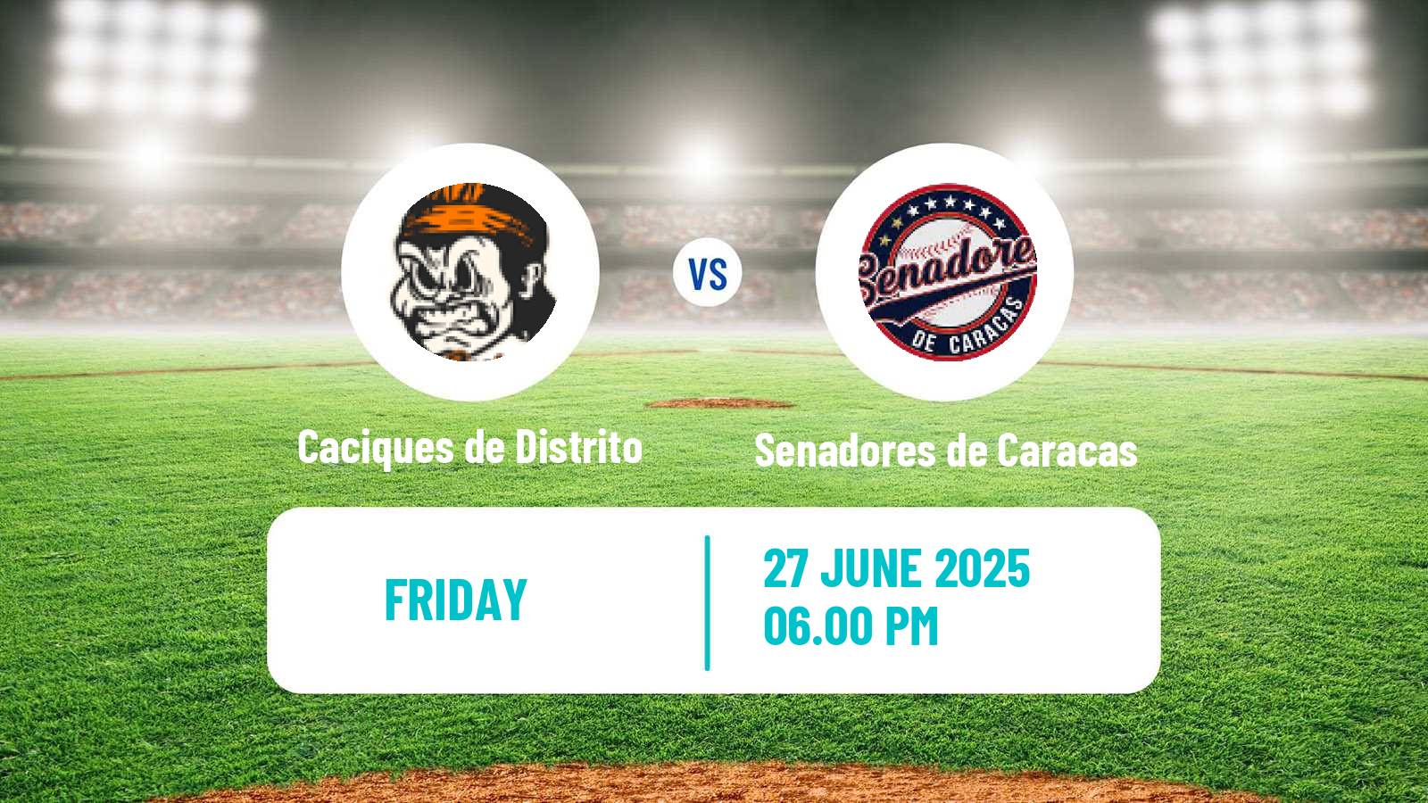 Baseball Venezuelan LMBP Caciques de Distrito - Senadores de Caracas