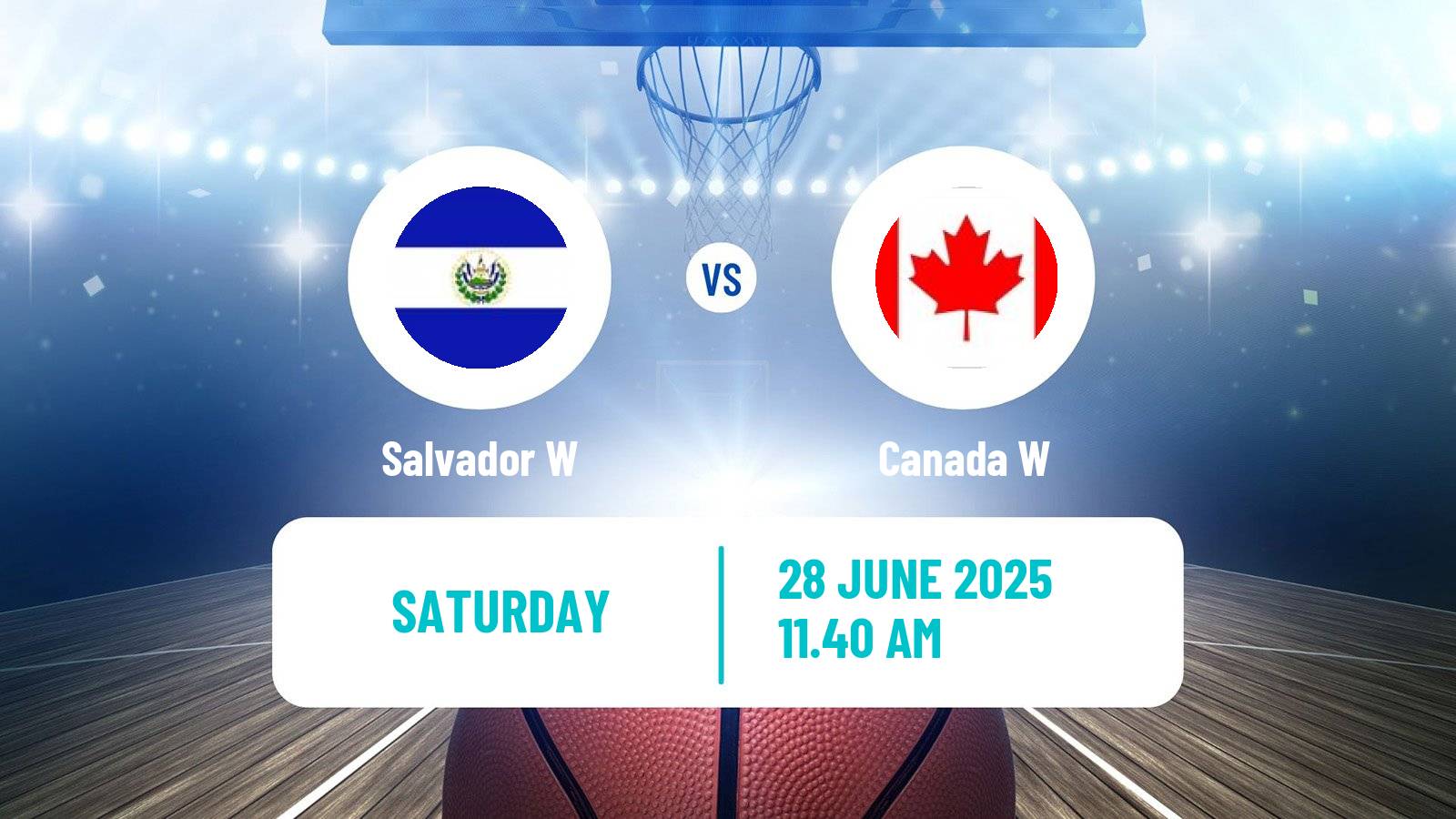 Basketball AmeriCup Basketball Women Salvador W - Canada W