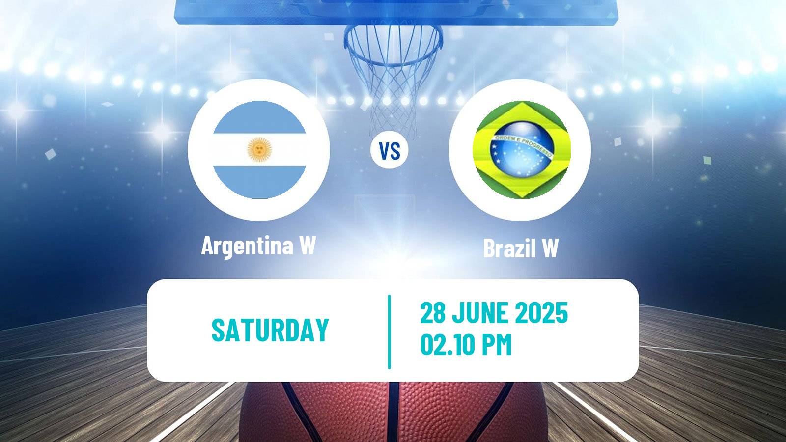 Basketball AmeriCup Basketball Women Argentina W - Brazil W