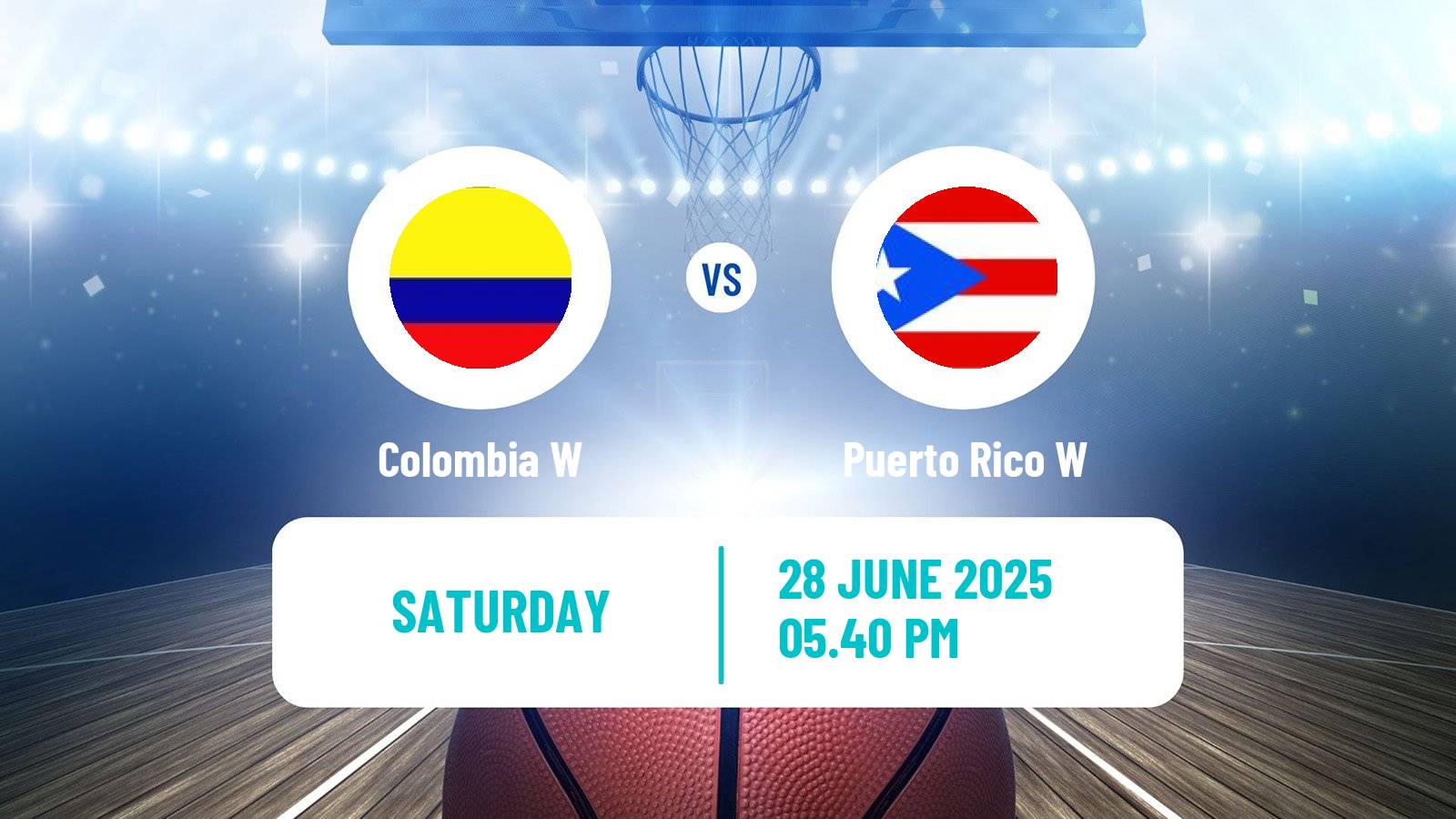 Basketball AmeriCup Basketball Women Colombia W - Puerto Rico W